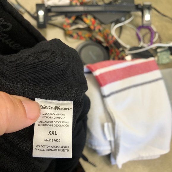 Eddie Bauer mens jogger lounge pants black XXL - Picture 4 of 4